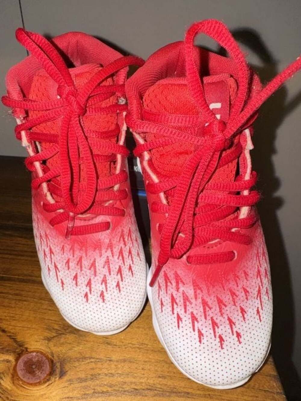 Under Armour RM Jr 4 Football/Baseball Cleats Red White Youth Size 1Y